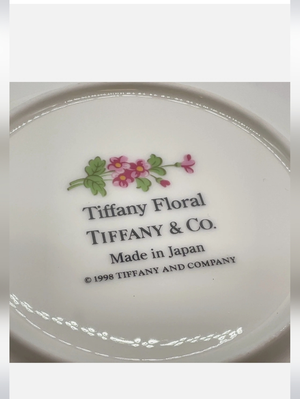 NIB Tiffany & Co. Blue and White Espresso Mug & Saucer Gold Trim Original Box - Picture 7 of 10